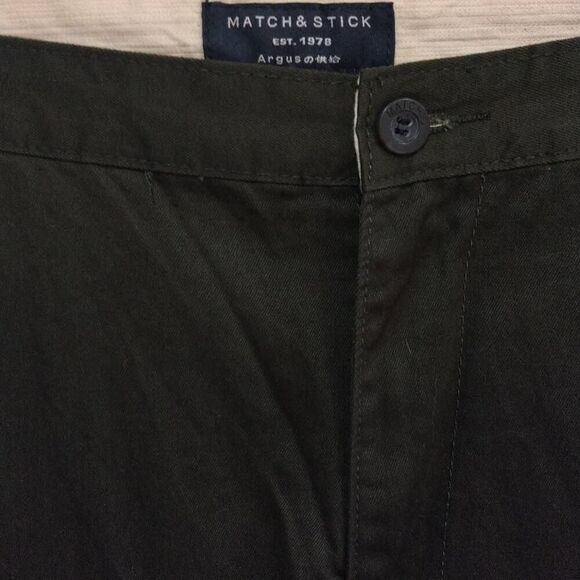 Match & Stick Men's Pants, Dark Green, Size 40x32 NWT - Picture 8 of 13
